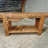 Old workbench side table bathroom furniture 48 x 193 cm