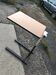 Extendable vintage desk from the 1960s, brown wood and metal structure, practical mid-century design.