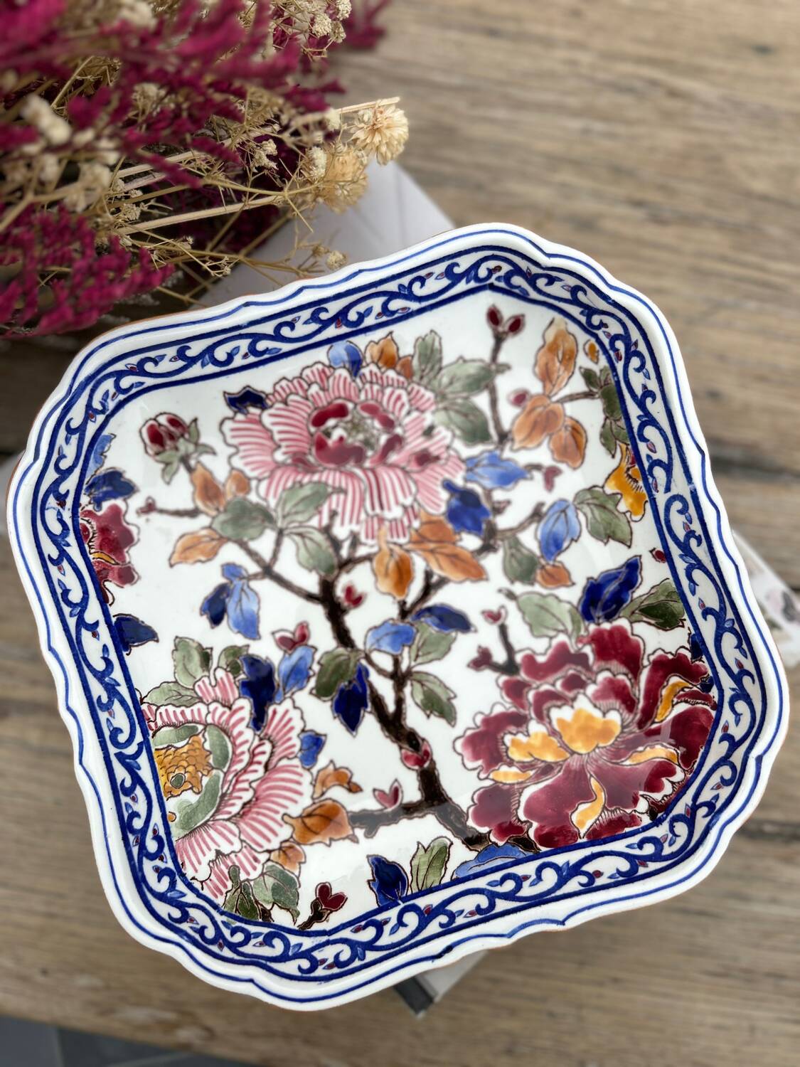 Gien peony empty pocket cup
