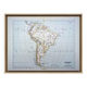 South America, vintage map, 1887, Authentic