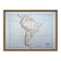 South America, vintage map, 1887, Authentic