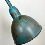 Blue Industrial Scissor Wall Lamp from Elektroinstala, 1960s