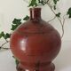 Terracotta lamp base in white.
