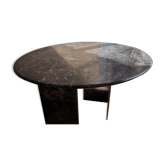 Round gray marble dining room table 70s/80s vintage