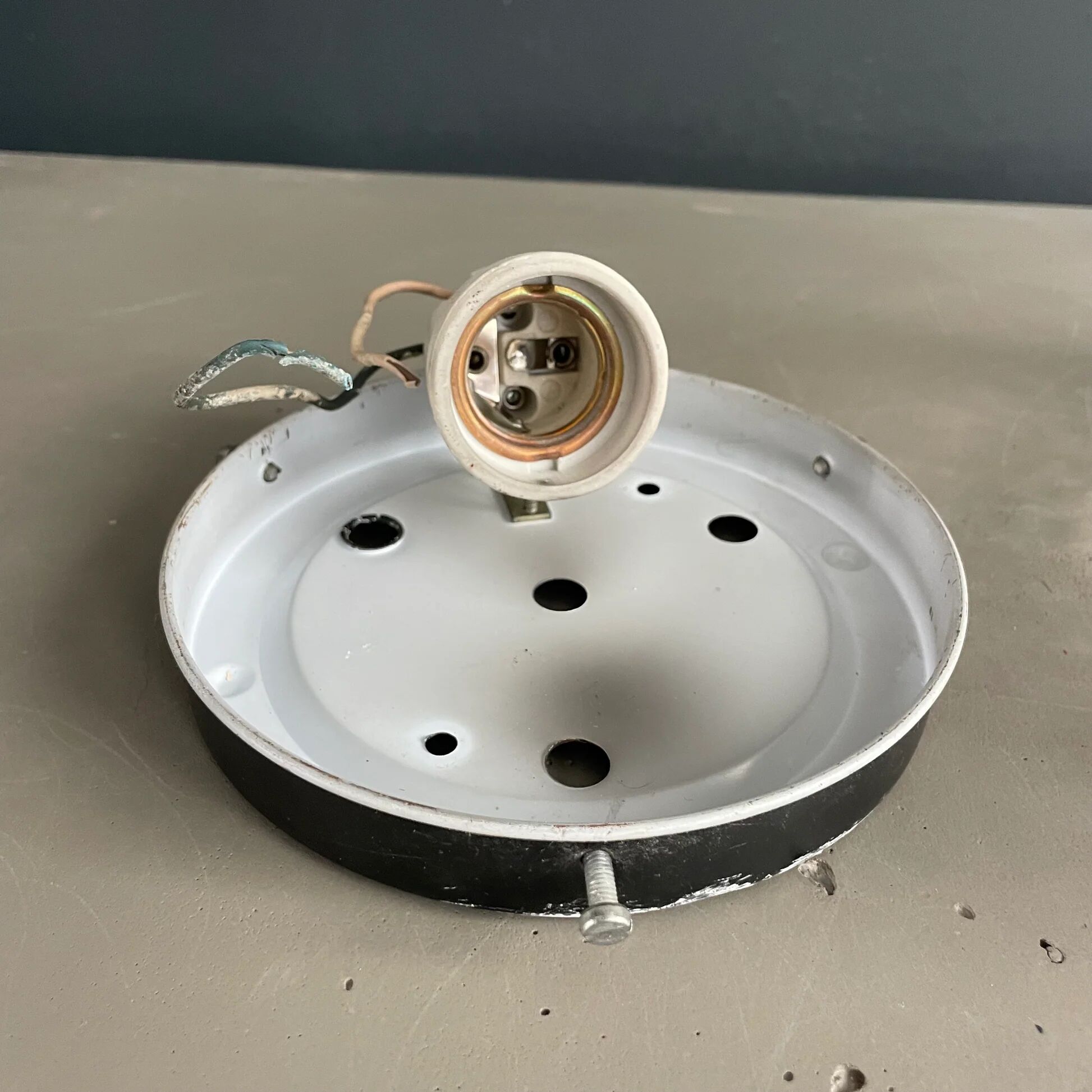 Ceiling light or moulded glass wall light