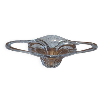 Spectaculaire coupe centre de table cristal de Vannes signee