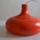 vintage suspension 1970s orange lacquered metal