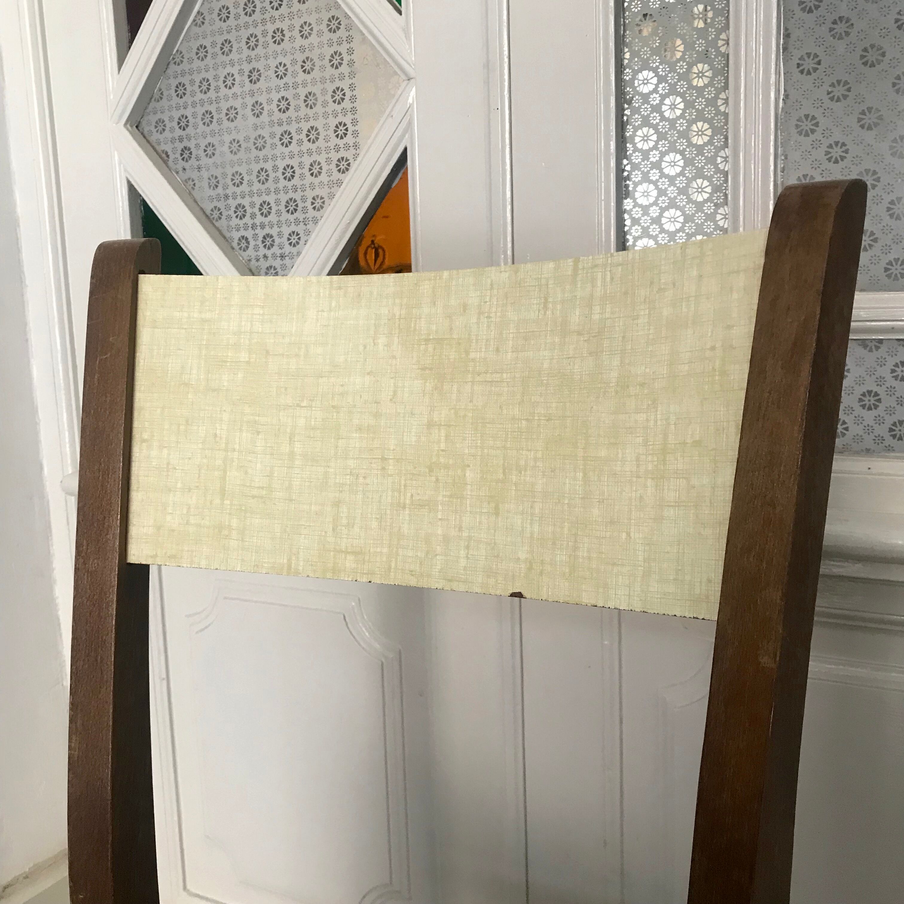 Formica chairs and wood