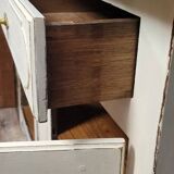 Très grand Buffet d'appui époque Louis XV en bois laqué vers 1750