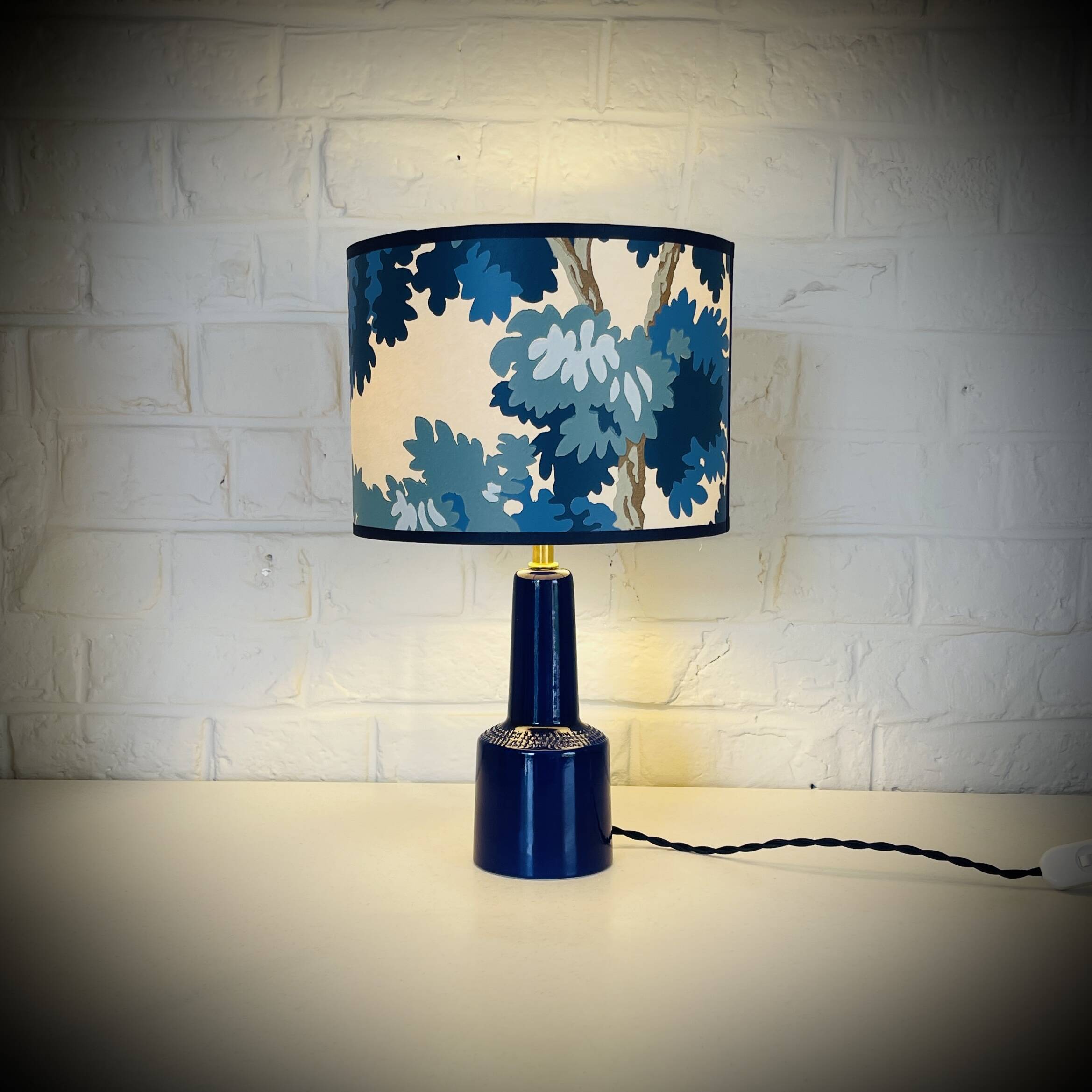 Danish ceramic lamp base from the 70s