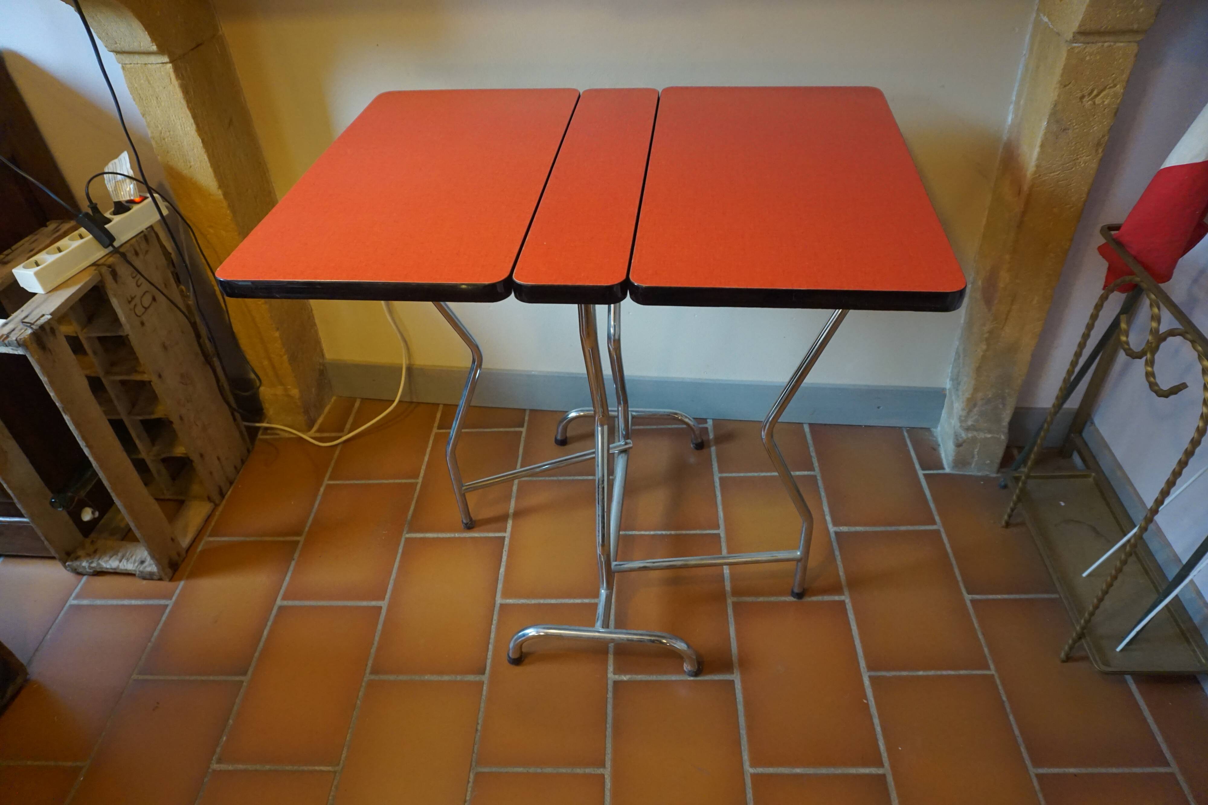 Folding formica table - 1960s