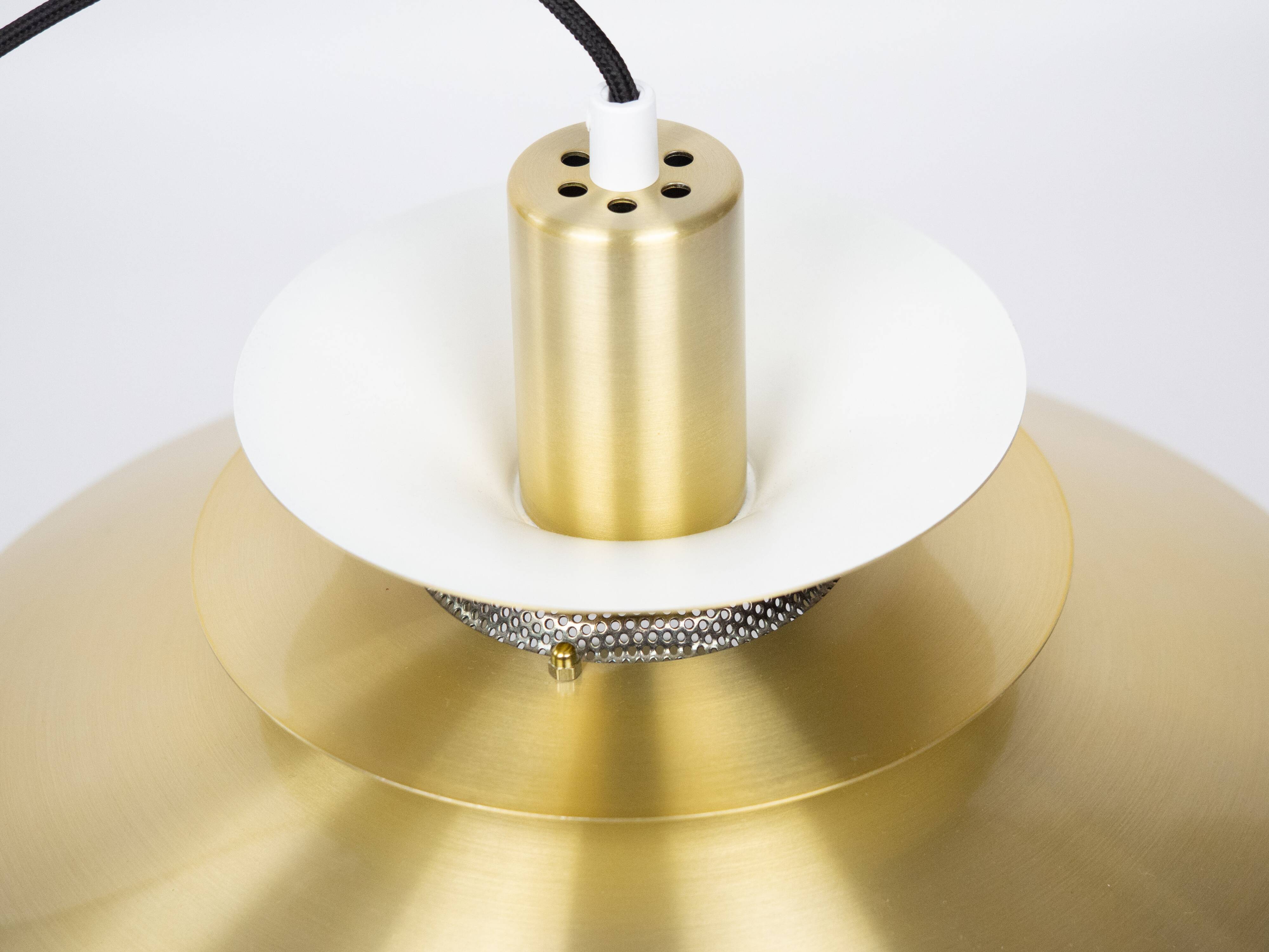 Lampe suspendue vintage danoise Lotus par Kurt Wiborg, Jeka, années 1980.