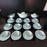 Coffee Service - Faience de Salins - Turquoise Model