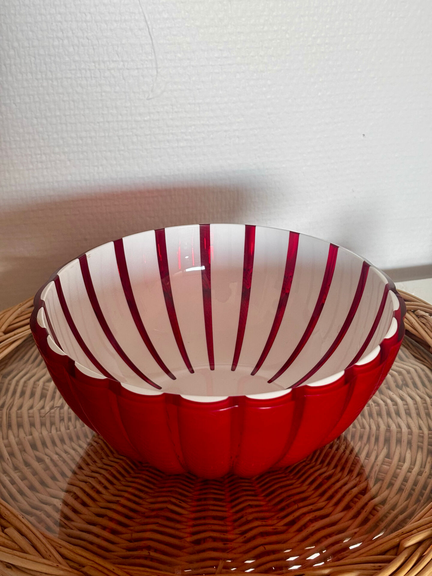 Saladier Guzzini Grace taille M rouge et blanc