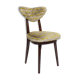 Heart-shaped mid-century chair in green velvet New Waves, Europe, 1960s