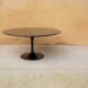 Table basse tulipe vintage en marbre noir