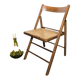 Chaise pliante à l'assise cannée