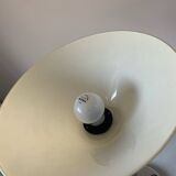 Art deco white opaline chrome lamp