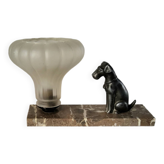 Art deco night light lamp