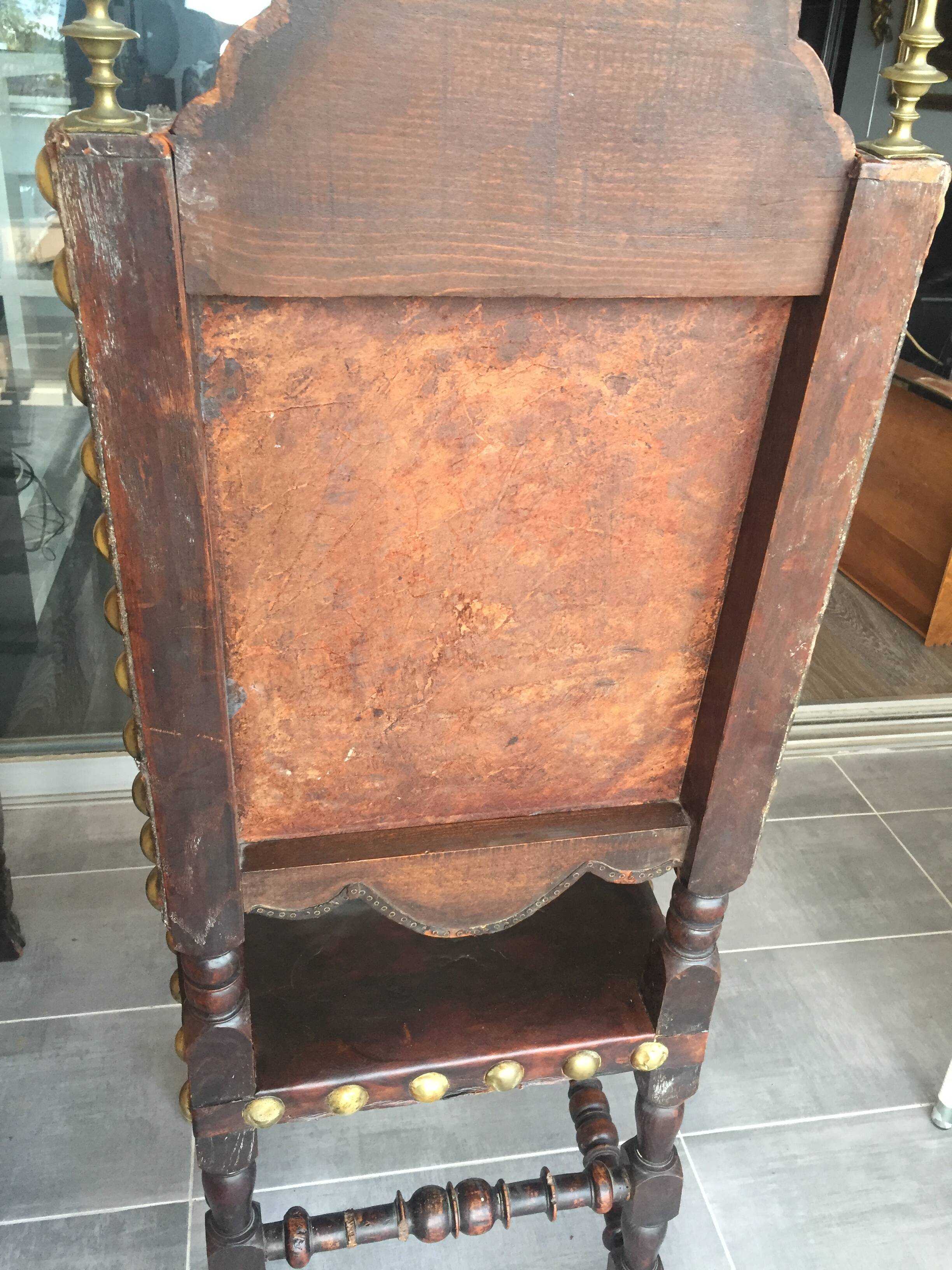 Paire de chaises en cuir de Cordoue
