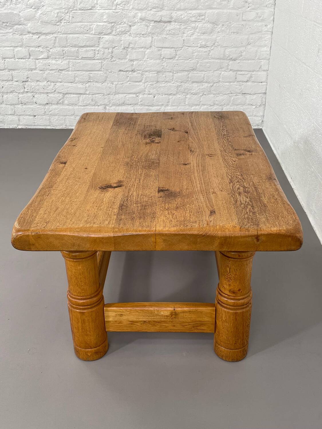 Vintage solid oak coffee table