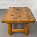 Vintage solid oak coffee table