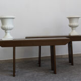 Pair of Capuani Este Vases in white lacquered ceramic, Italy '900