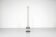 Floor lamp model "Chicago Tribune" in grey and silver enamelled metal, with