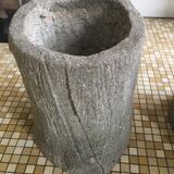 Pair of concrete planters