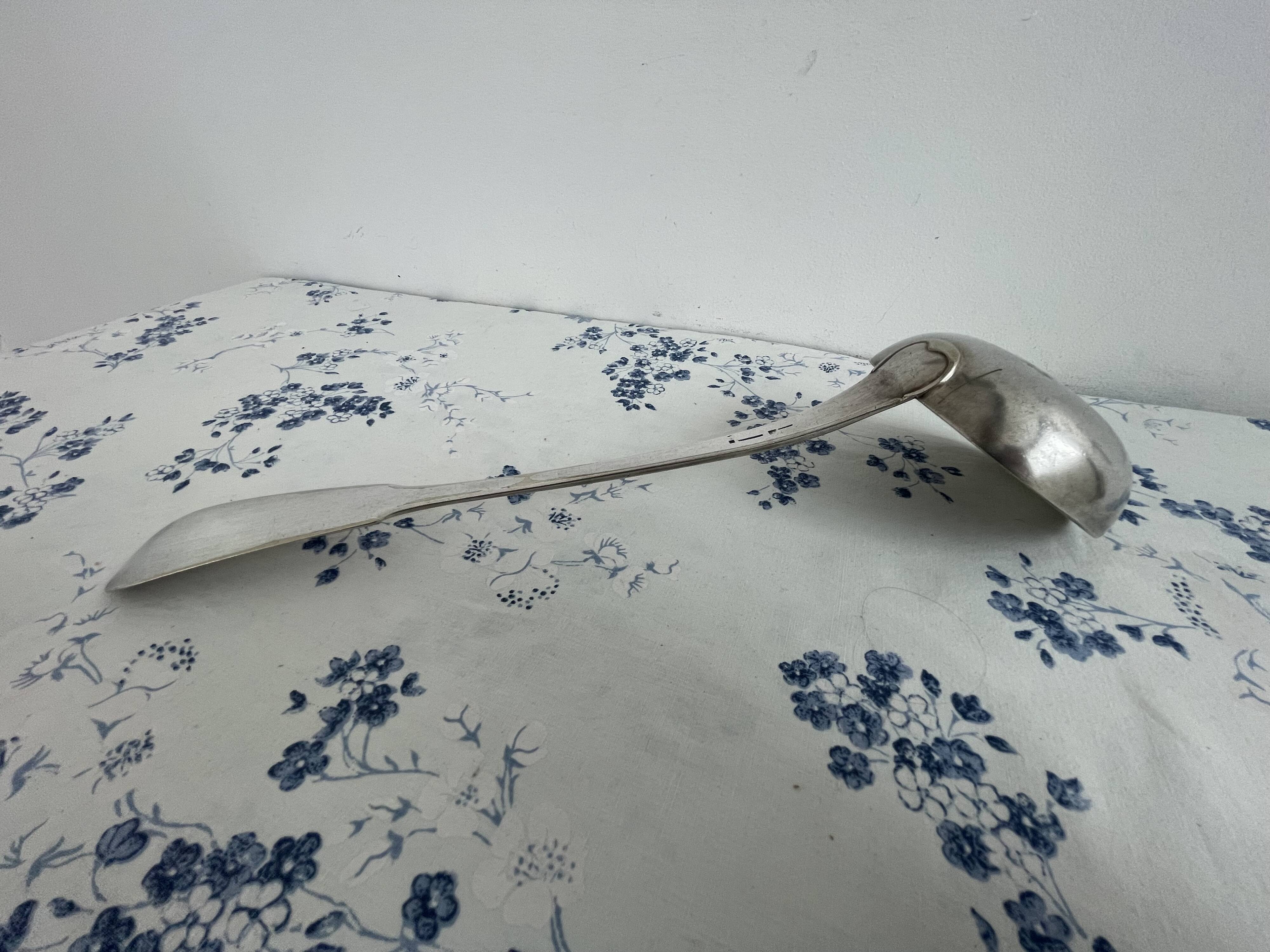 Large antique ladle, Art Nouveau, Maison Cailar‑Bayard, Christofle 1900