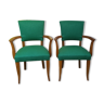 Pair of bridge chairs