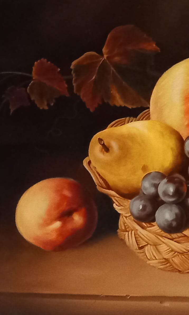 Still life oil on panel signed