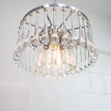 Mid-Century Italian Crystal Teardrop Chandelier, 1960s