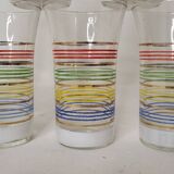 8 water glasses from the 60s