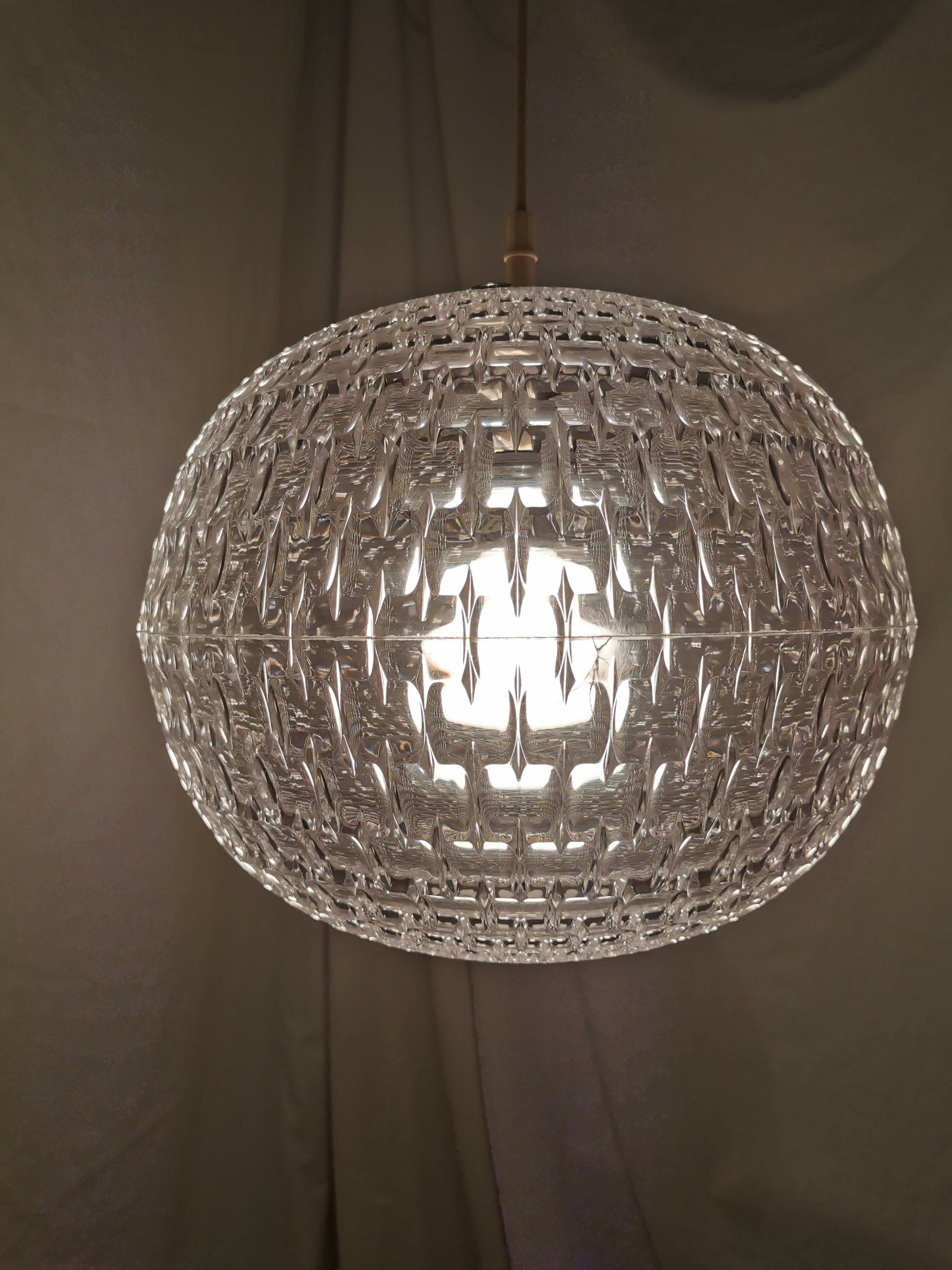 Aloys Gangkofner pendant light for Erco, Germany, Space Age, 1970.