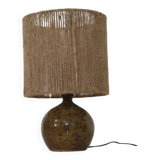 Pyrite stone lamp with rope, 1960