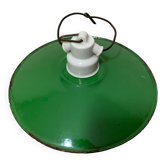 Farmhouse enameled pendant light