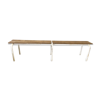 Banc vintage école années 50/60