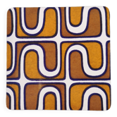 Vintage Formica trivet, psychedelic patterns