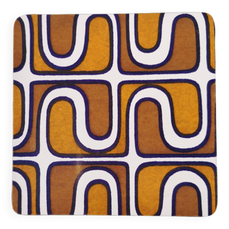 Vintage Formica trivet, psychedelic patterns