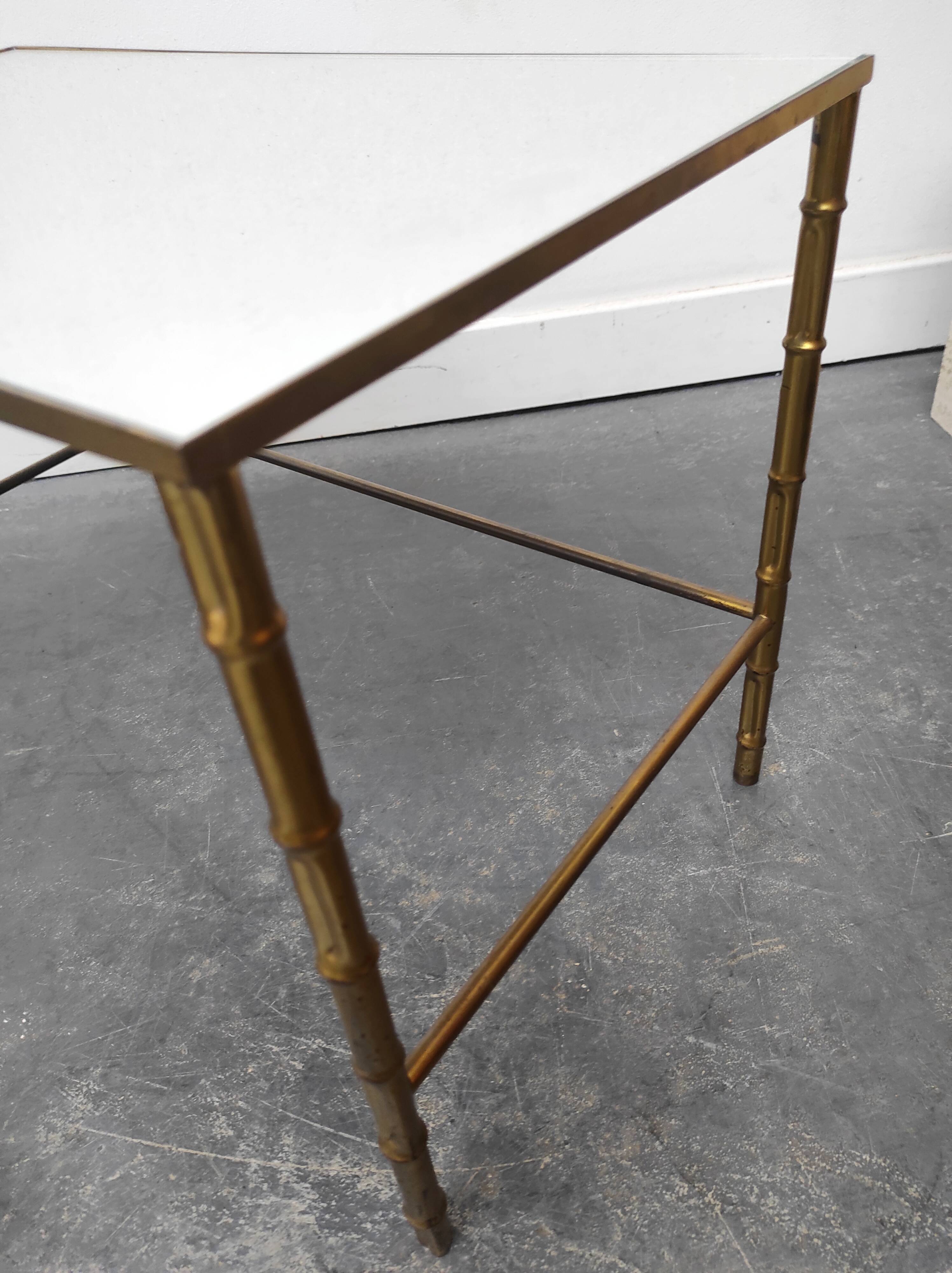 Bamboo brass coffee tables 1970