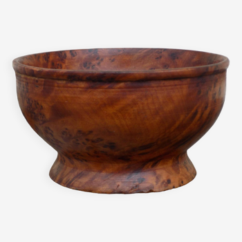 Wooden footed bowl