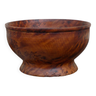 Wooden footed bowl