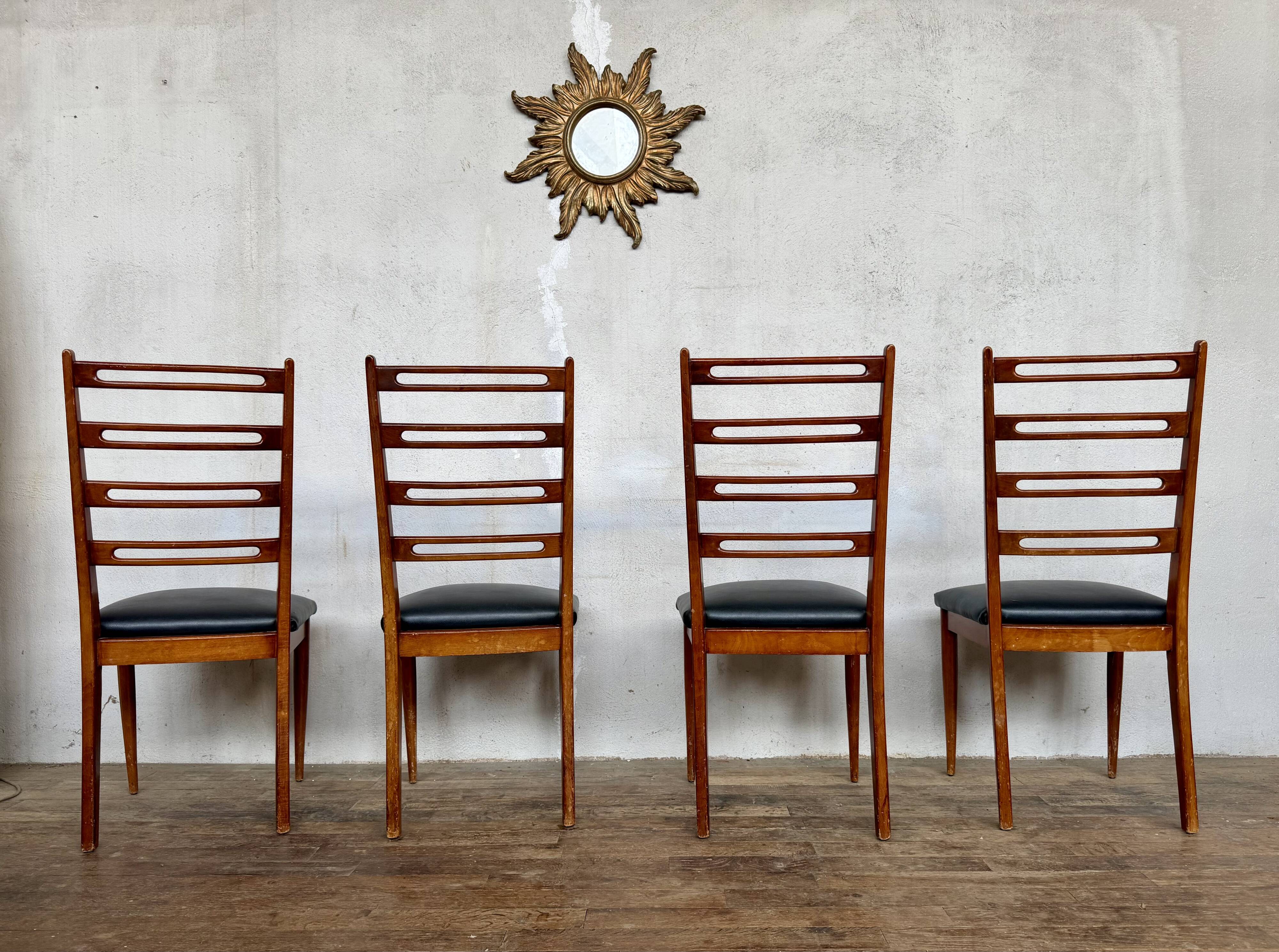 Set of 4 Scandinavian chairs