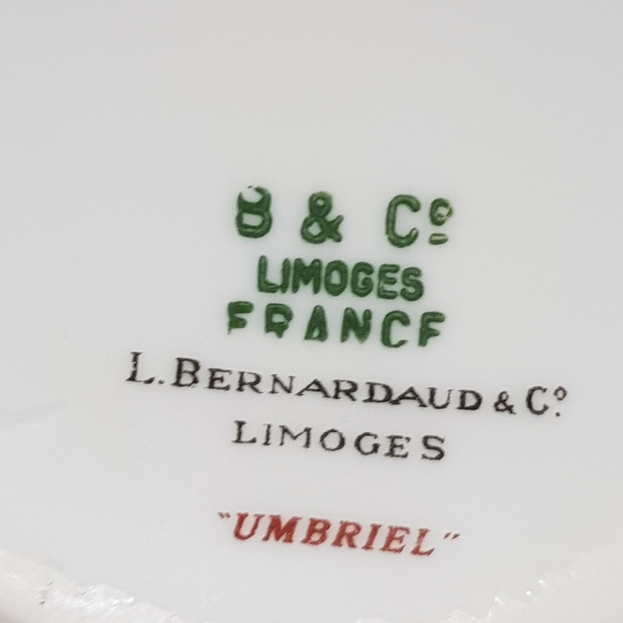 B&Co Limoges "Umbriel" porcelain teapot
