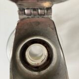 Pewter and glass carafe