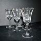 Set of 6 flared crystal wine glasses in Concorde Cerdagne style H15.2.