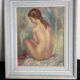 Tableau Albert Genta, femme nue de dos, XXème siècle
