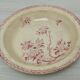 Hollow dish in Gien ironstone, Aubépine rose model
