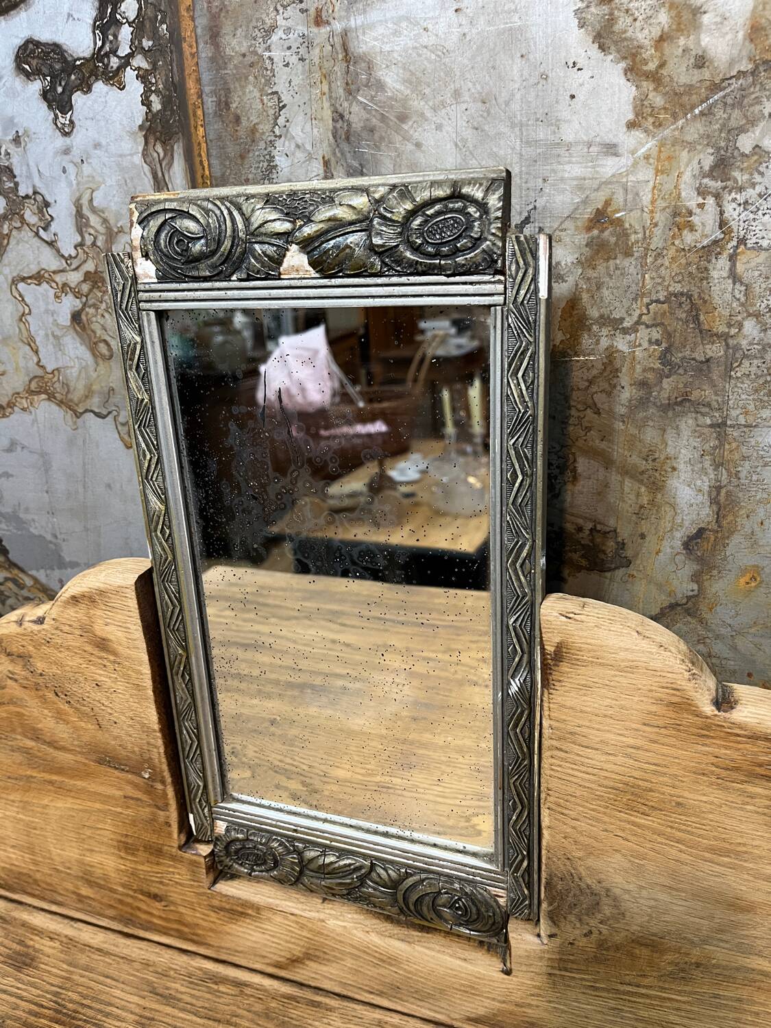 Antique oak dressing table